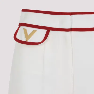 Valentino Wide-leg Trousers In Wool-silk Blend