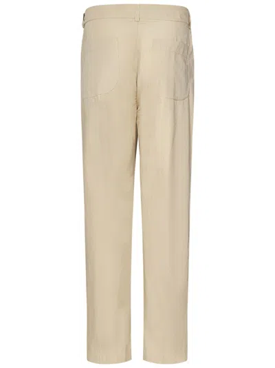 East Harbour Surplus Light Washed Cotton Poplin Trousers In Neutral