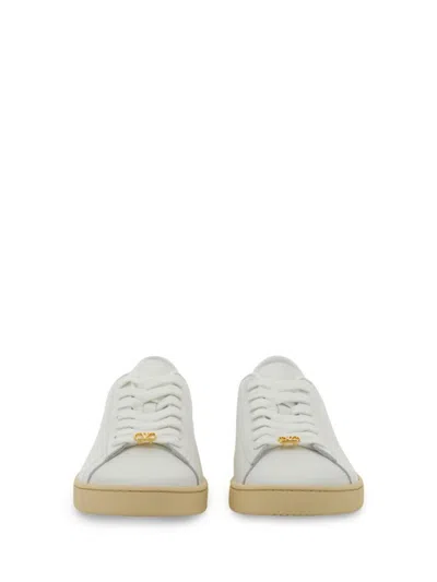 Valentino White Leather Vlogo Signature Sneakers