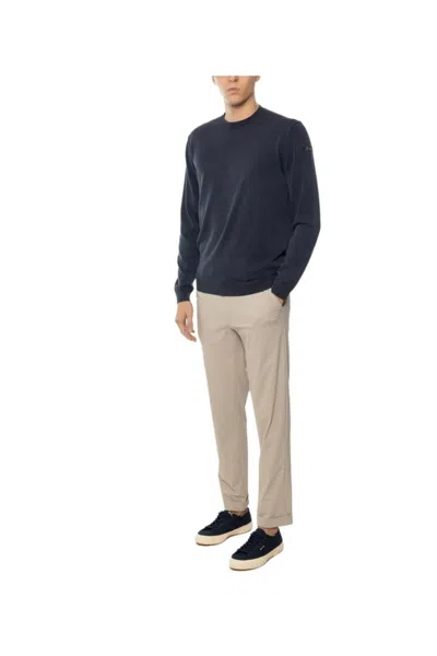 Rrd Tailored White Trousers With Elasticized Waistband In White