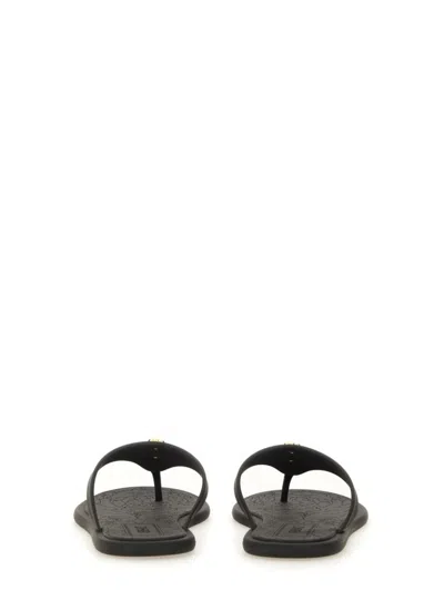 Versace Black Slides With Medusa Detail