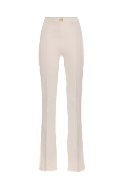 Elisabetta Franchi Pant In Neutral