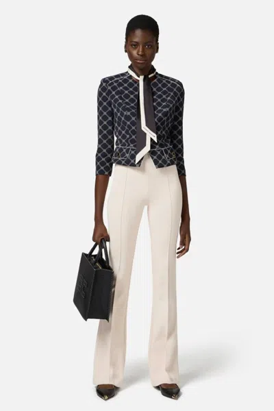 Elisabetta Franchi Pant In Neutral