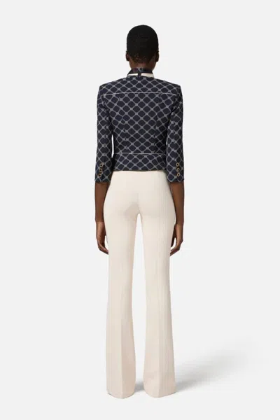 Elisabetta Franchi Pant In Neutral