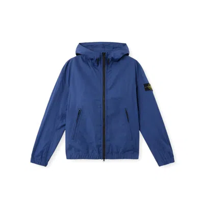 Stone Island 4100079 Supima Cotton Canvas Non-aqueous Dyeing Technology In Blue