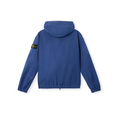 Stone Island 4100079 Supima Cotton Canvas Non-aqueous Dyeing Technology In Blue