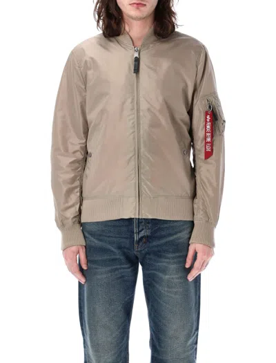 Alpha Industries Ma-1 Tt Jacket In Brown