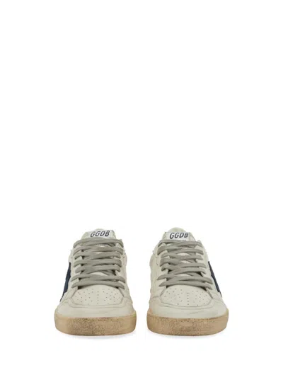 Golden Goose Distressed Low-top Sneakers With Star Detail And Vintage Aesthetic In White