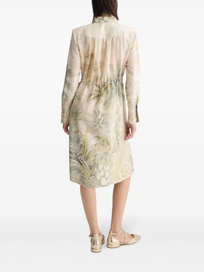 Liu •jo Liu Jo Botanical Print Midi Dress