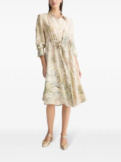 Liu •jo Liu Jo Botanical Print Midi Dress