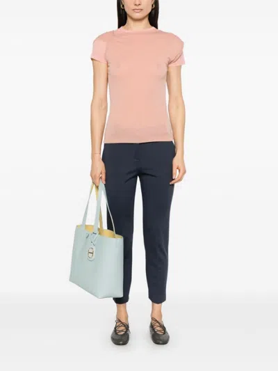 Pinko Beautiful Trousers With Belt Loops And Pockets In Blue