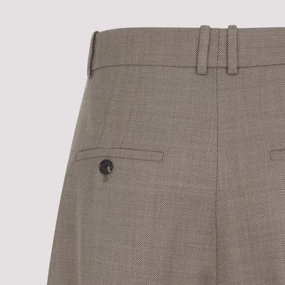 Saint Laurent Women Wide-leg In Wool Caviar Pants