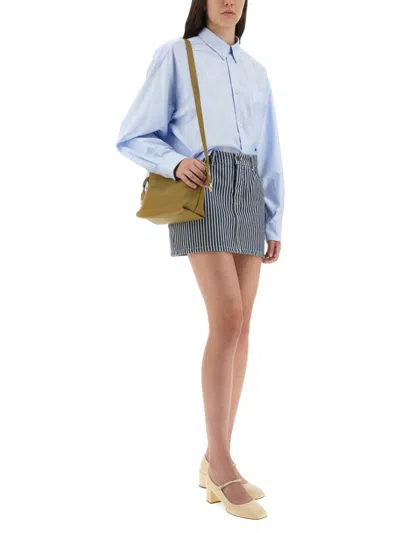 Apc A.p.c. Powder Blue Oxford Oversize Sophia Shirt In Blue