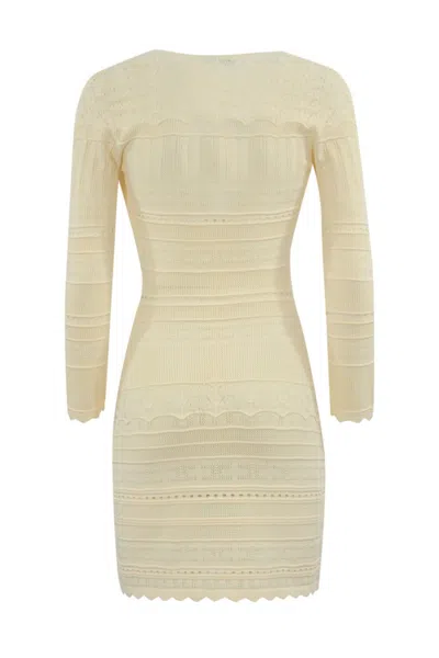 Elisabetta Franchi Mini Dress With Deep V-neckline