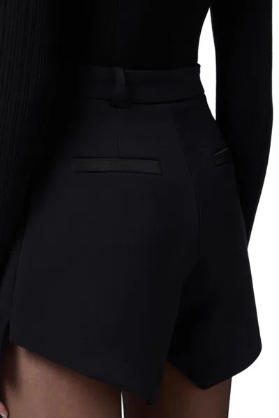 Elisabetta Franchi High-waisted Tailored Black Shorts In Black