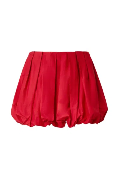 Pinko Bubble Hem High Waist Pleated Skirt
