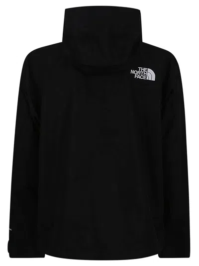 The North Face White Hooded Jacket With Adjustable Drawstrings