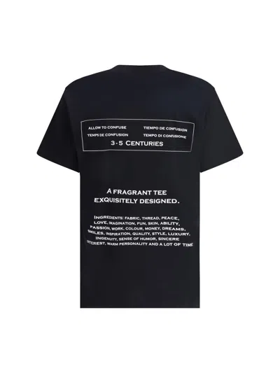 Moschino Printed Organic Cotton Jersey T-shirt In Black