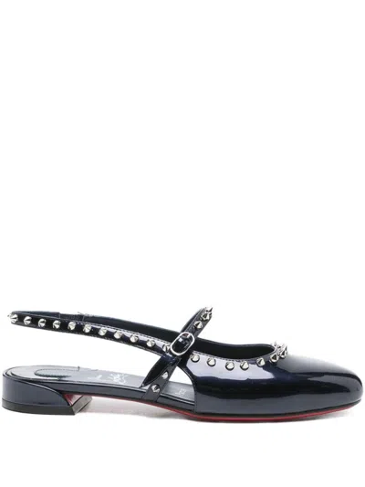 Christian Louboutin Women Sweetie Jane Leather Ballets In Blue
