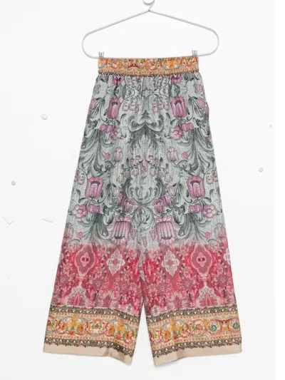 Pierre-louis Mascia Pierre Louis Mascia Printed Silk Trousers In Multi