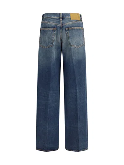 Haikure 'bethany' Blue Jeans With Logo Patch On The Rear In Blue