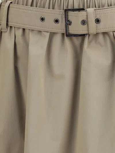 Brunello Cucinelli Belted Midi Skirt