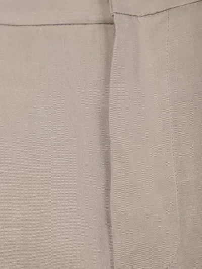 Costumein Tailored Beige Trousers With Button Closure In Neutral