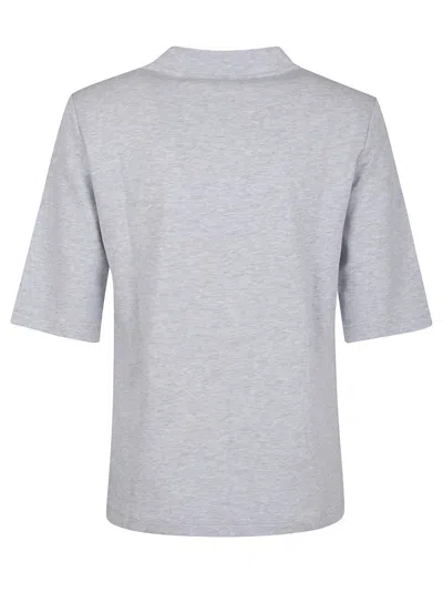 Peserico Relaxed Fit Grey Cotton Blend Shirt In Gray