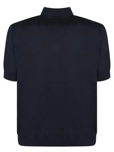 Dell'oglio Classic Polo-style Blue T-shirt In Cotton In Blue
