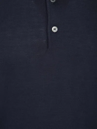 Dell'oglio Classic Polo-style Blue T-shirt In Cotton In Blue
