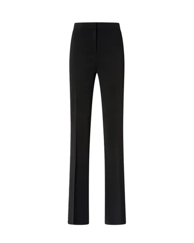 Pinko Flattering Tailored Trousers With Classic Waistband In Black