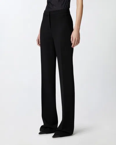 Pinko Flattering Tailored Trousers With Classic Waistband In Black