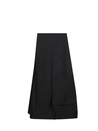 Lardini Tailored Black Suit With Two-button Jacket In Black