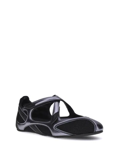 Attico Nomad Ballerinas In Black