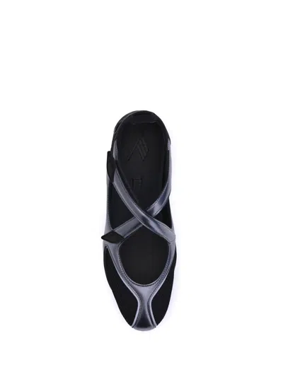Attico Nomad Ballerinas In Black