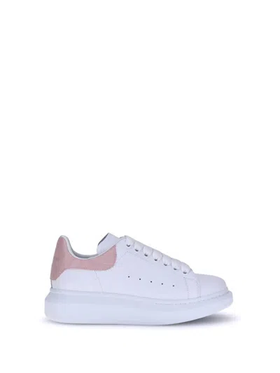 Alexander Mcqueen Iconic Oversized Leather Sneakers In White