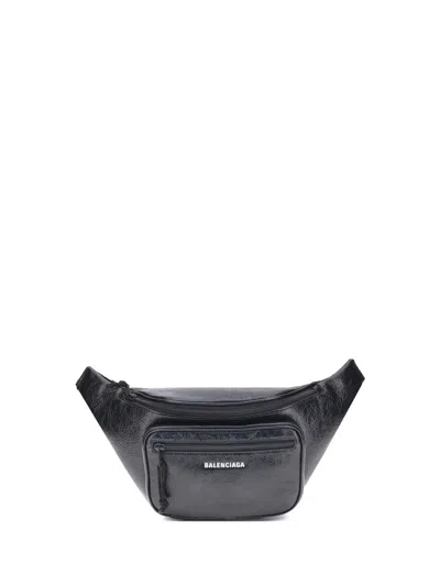 Balenciaga Men Explorer Fanny Pack In Black