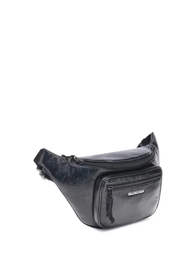 Balenciaga Men Explorer Fanny Pack In Black