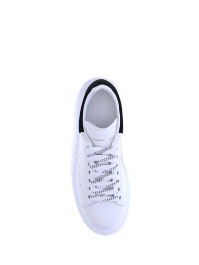 Alexander Mcqueen Oversize Sneakers In White And Beige Calf Leather In White