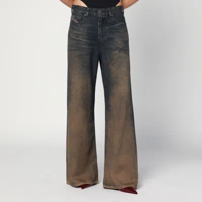 Diesel 1996 D-sire Jeans In Medium Blue With Faded Effect Women In Multi