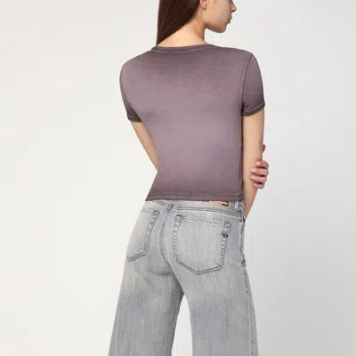 Diesel T-ele T-shirt In Washed Stretch