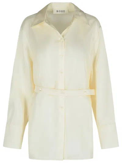 Rohe Róhe Cream Silk Shirt