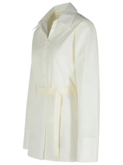 Rohe Combined Silk Poplin Vest-shirt In White