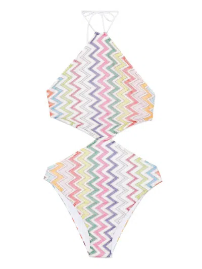 Missoni Zigzag Halterneck Swimsuit