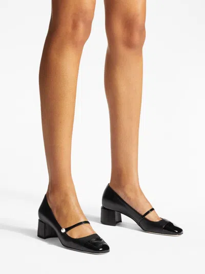 Jimmy Choo Elisa Patent Leather Pumps In Black