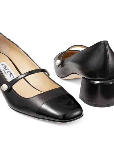 Jimmy Choo Elisa Patent Leather Pumps In Black