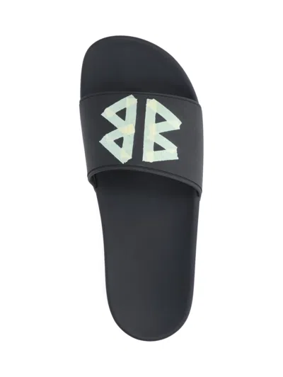 Balenciaga Pool Slide Sandals – Black