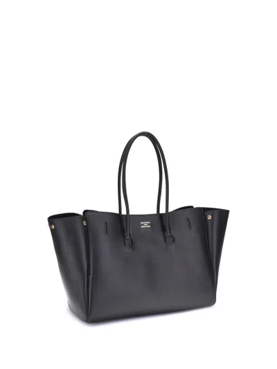 Balenciaga Black Leather Carry All Bel Air Backpack In Black