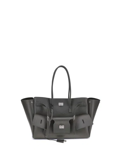 Balenciaga Bel Air Medium Shoulder Bag In Black