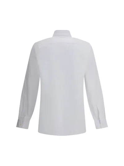 Givenchy Classic Fit Shirt With Logo Print Clothing In White